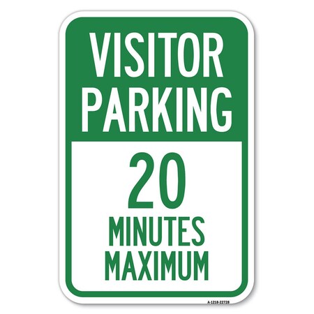 Visitor Parking Sign Visitor Parking 20 Heavy-Gauge Aluminum Sign